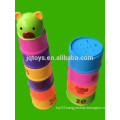 Round stacked cup building blocks set
